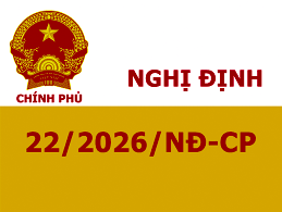 Nghị định số 22/2026/NĐ-CP của Chính phủ